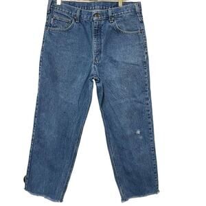 Carhartt Classic Fit 5 Pocket Blue Jeans Men's SZ 32 Denim Streetwear